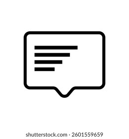 Chat Message Bubbles outline Icon Vector. Talk bubble. Communication icons. SMS. Chatting icons