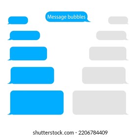 Chat, message bubbles. Vector illustration