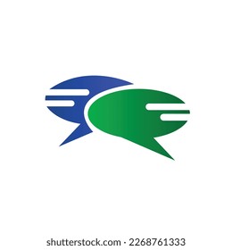Chat Message Bubbles Vector Logo