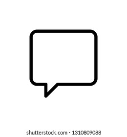 Chat message icon. Comment sign
