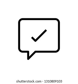 Chat message icon. Comment sign