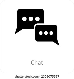 Chat and message icon concept