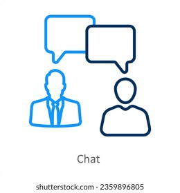 Chat and message icon concept