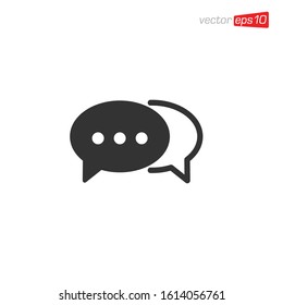 Chat Message Icon Design Vector