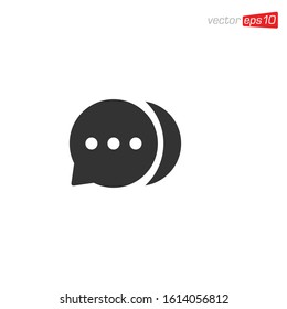 Chat Message Icon Design Vector
