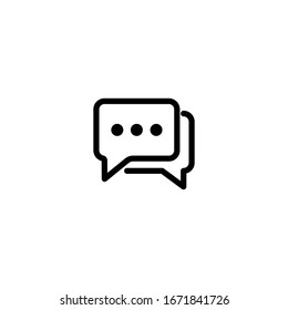 Chat Message Icon Design Vector