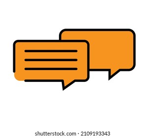 Chat Message Icon Design Vector