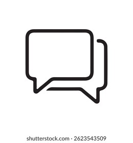 Chat message icon or logo isolated sign symbol.Comment icon speech bubble symbol. vector illustration eps 10