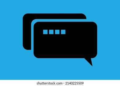 Chat message icon. Phone message alert sign vector illustration. 