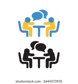 chat message icon set for online communication. Vector illustration eps 10