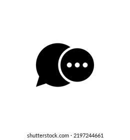 chat message icon sign symbol design vector illustration high quality black style