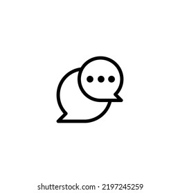 chat message icon sign symbol design vector illustration high quality black style