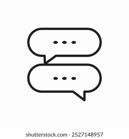 chat message icon sign vector