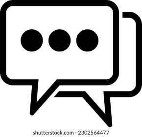 Chat message icon . Speech bubble icon . vector illustration