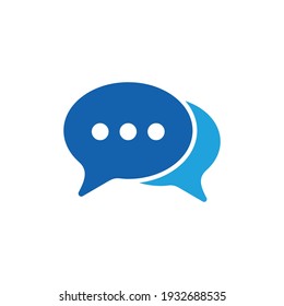 Chat Message icon, Talk bubble speech logo, Chat on line symbol, app Chat Messaging business concept, Vector illustration