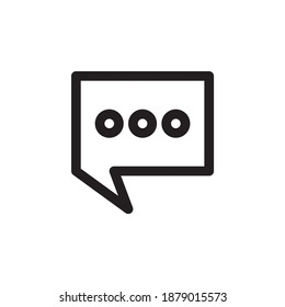 Chat message icon. Chat message icon for UI design. Vector