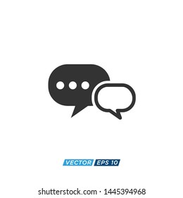 Chat and Message Icon Vector Design Illustration 