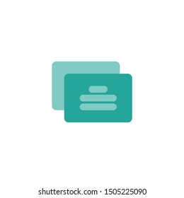 Chat, message icon vector. Flat icon illustration