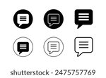 Chat or message icon vector illustration. Communication sign
