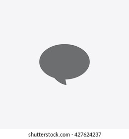 Chat Message icon vector sign and symbol on gray background