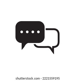 Diseño vectorial de iconos de mensajes de chat