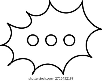 Conjunto De Ícones De Linha De Mensagem De Chat. Balão de Fala, Caixa de Diálogo, Caixa de Bate-papo, Caixa de mensagem Converse bate-papo símbolos de diálogo fino. Balão doodle estilo de símbolo de sinal de pensamento. Nuvem cômica de mensagens de voz.