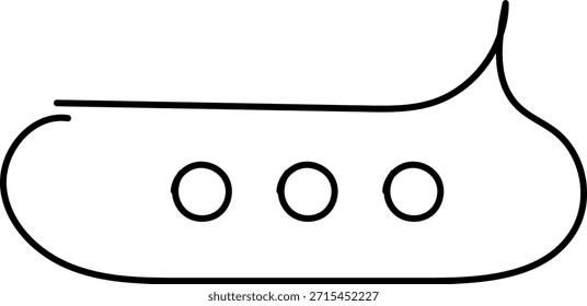 Conjunto De Ícones De Linha De Mensagem De Chat. Balão de Fala, Caixa de Diálogo, Caixa de Bate-papo, Caixa de mensagem Converse bate-papo símbolos de diálogo fino. Balão doodle estilo de símbolo de sinal de pensamento. Nuvem cômica de mensagens de voz.