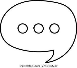 Conjunto De Ícones De Linha De Mensagem De Chat. Balão de Fala, Caixa de Diálogo, Caixa de Bate-papo, Caixa de mensagem Converse bate-papo símbolos de diálogo fino. Balão doodle estilo de símbolo de sinal de pensamento. Nuvem cômica de mensagens de voz.