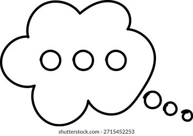 Conjunto De Ícones De Linha De Mensagem De Chat. Balão de Fala, Caixa de Diálogo, Caixa de Bate-papo, Caixa de mensagem Converse bate-papo símbolos de diálogo fino. Balão doodle estilo de símbolo de sinal de pensamento. Nuvem cômica de mensagens de voz.