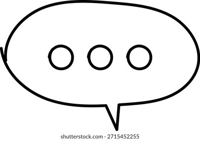 Conjunto De Ícones De Linha De Mensagem De Chat. Balão de Fala, Caixa de Diálogo, Caixa de Bate-papo, Caixa de mensagem Converse bate-papo símbolos de diálogo fino. Balão doodle estilo de símbolo de sinal de pensamento. Nuvem cômica de mensagens de voz.