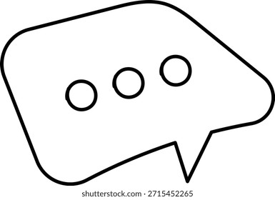 Conjunto De Ícones De Linha De Mensagem De Chat. Balão de Fala, Caixa de Diálogo, Caixa de Bate-papo, Caixa de mensagem Converse bate-papo símbolos de diálogo fino. Balão doodle estilo de símbolo de sinal de pensamento. Nuvem cômica de mensagens de voz.