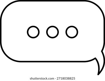 Conjunto De Ícones De Linha De Mensagem De Chat. Balão de Fala, Caixa de diálogo, caixa de bate-papo, ícone da caixa de mensagem. Balão doodle estilo de símbolo de sinal de pensamento. Ícone de Estrutura de Tópicos de Conversa. Quadro de Comunicação, Discussão e Caixa de Texto.