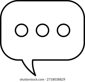 Conjunto De Ícones De Linha De Mensagem De Chat. Balão de Fala, Caixa de diálogo, caixa de bate-papo, ícone da caixa de mensagem. Balão doodle estilo de símbolo de sinal de pensamento. Ícone de Estrutura de Tópicos de Conversa. Quadro de Comunicação, Discussão e Caixa de Texto.