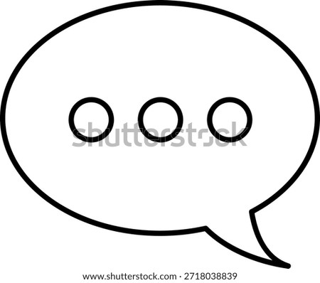 Chat Message Line Icon Set. Speech Bubble, Dialogue, chatting box, message box icon. Balloon doodle style of thinking sign symbol. Conversation Outline Icon. Communication, Discussion and Text Box frame.