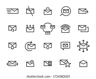 chat message media vector icon set design