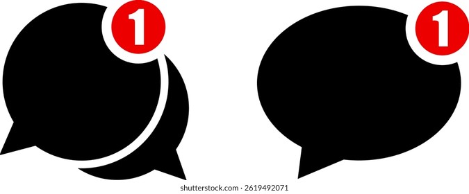 Chat message notification icon. Send sms sign. Received messages. envelope icon symbol