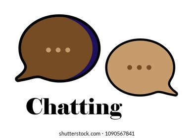 Chat message set. Speach bubbles collection. Vector illustration