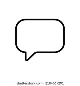 Chat, message simple icon vector. Flat design.ai