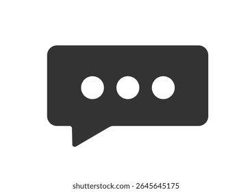 Chat message sms icon with secret password otp or 2fa code simple shape silhouette graphic, pincode notice notification solid glyph ui pictogram sign symbol image clipart
