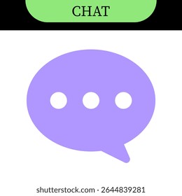 chat message speech bubble icons with typing dots, chat or messaging icons. for chatting, communication apps, social media, web app interfaces. Colorful set