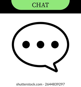 chat message speech bubble icons with typing dots, chat or messaging icons. for chatting, communication apps, social media, web app interfaces. Colorful set