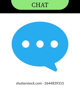 chat message speech bubble icons with typing dots, chat or messaging icons. for chatting, communication apps, social media, web app interfaces. Colorful set