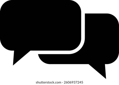 Chat message speech bubble vector for apps or website icon in flat. Online Messaging Discussion, Communication, Community. sign, symbol comment box neon isolated on transparent background.