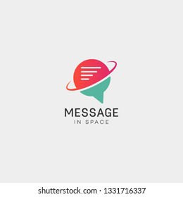 Chat, Message, speech, Conversation logo template with business card