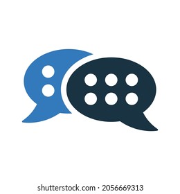 Chat, message, talk icon. Simple editable vector design isolated on a white background.