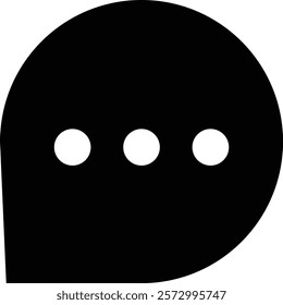 Chat message and Text flat icon. Speech bubble symbol. Speech Bubble Collaboration Concept on isolated transparent background. Talk message Bubble chat icon, online communication, Conversation vector.