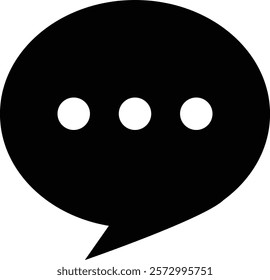Chat message and Text flat icon. Speech bubble symbol. Speech Bubble Collaboration Concept on isolated transparent background. Talk message Bubble chat icon, online communication, Conversation vector.