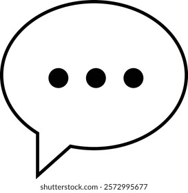 Chat message and Text line icon. Speech bubble symbol. Speech Bubble Collaboration Concept on isolated transparent background. Talk message Bubble chat icon, online communication, Conversation vector.