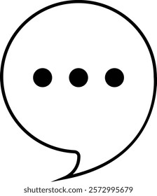 Chat message and Text line icon. Speech bubble symbol. Speech Bubble Collaboration Concept on isolated transparent background. Talk message Bubble chat icon, online communication, Conversation vector.
