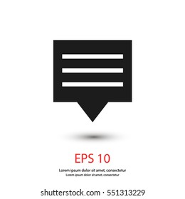 chat, message vector icon